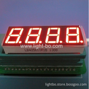Led Display,4-digit 0.56" Common Anode Ultra Red 7 Segment For Instrument Panel. 